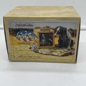 Vintage Ertl Lowell Davis America "Last Of The Litter" Dog Figurine 2497